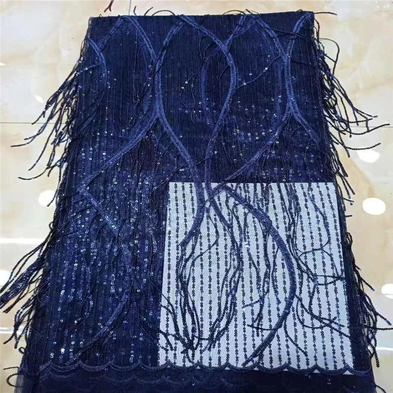 Tassels Sequins Style African Net Lace Elastic Fabrics 2020 High Quality Sequined Embroidered Mesh Lace Material Wedding Fabrics 
Tassels Sequins Style African Net Lace Elastic Fabrics 2020 High Quality Sequined Embroidered Mesh Lace Material Wedding Fabrics