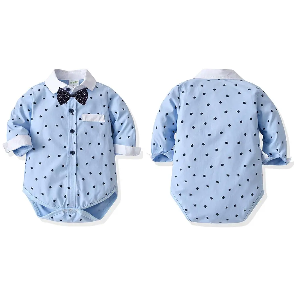 Newborn Baby Boys Gentleman Party Bowknot Romper Tops Turn Down Collar Long Sleeve Shirt Autumn Spring Daily Casual Clothes 2PCS
Newborn Baby Boys Gentleman Party Bowknot Romper Tops Turn Down Collar Long Sleeve Shirt Autumn Spring Daily Casual Clothes 2PCS
