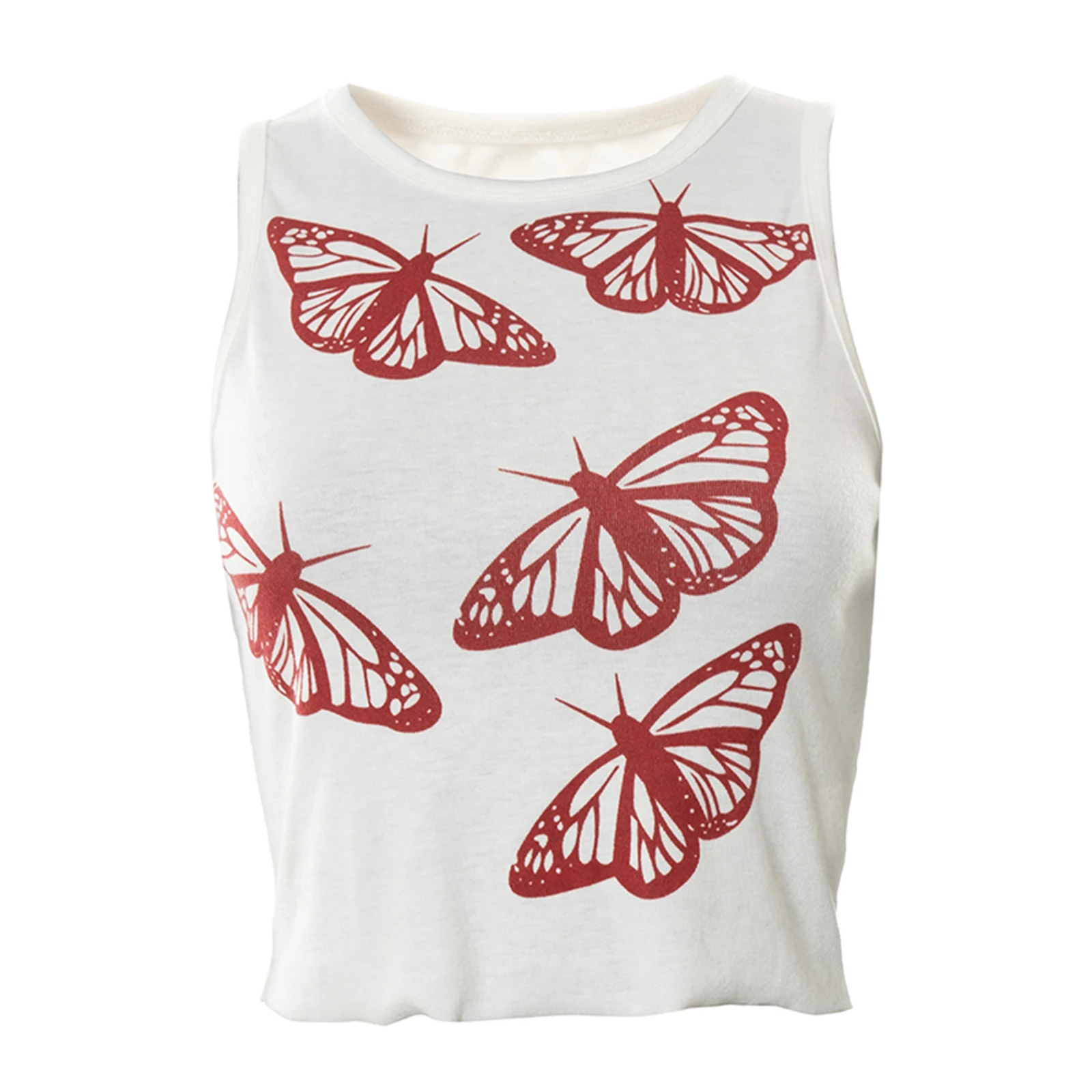 Women's Butterfly Graphic Tank Tops, Sleeveless Round Neck Slim Fit Summer Crop Tops
Women's Butterfly Graphic Tank Tops, Sleeveless Round Neck Slim Fit Summer Crop Tops
