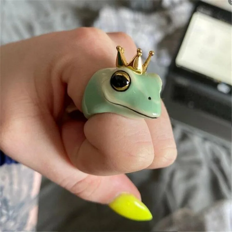 Creative Frog Female Ring High Quality Crystal Animal Rings For Women Jewelry On Party Wedding Adjustable Hand Jewelry
Creative Frog Female Ring High Quality Crystal Animal Rings For Women Jewelry On Party Wedding Adjustable Hand Jewelry