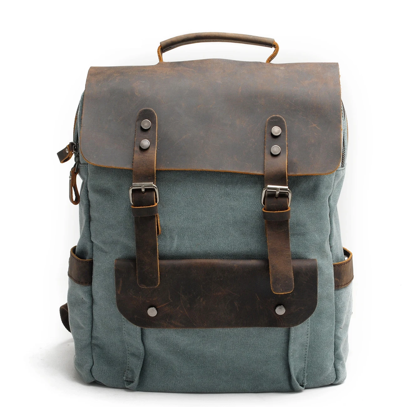 Vintage Canvas Backpack Unisex College Style School Bag 100% Cotton Canvas with First Layer Crazy Horse Cowhide School Bag
Vintage Canvas Backpack Unisex College Style School Bag 100% Cotton Canvas with First Layer Crazy Horse Cowhide School Bag