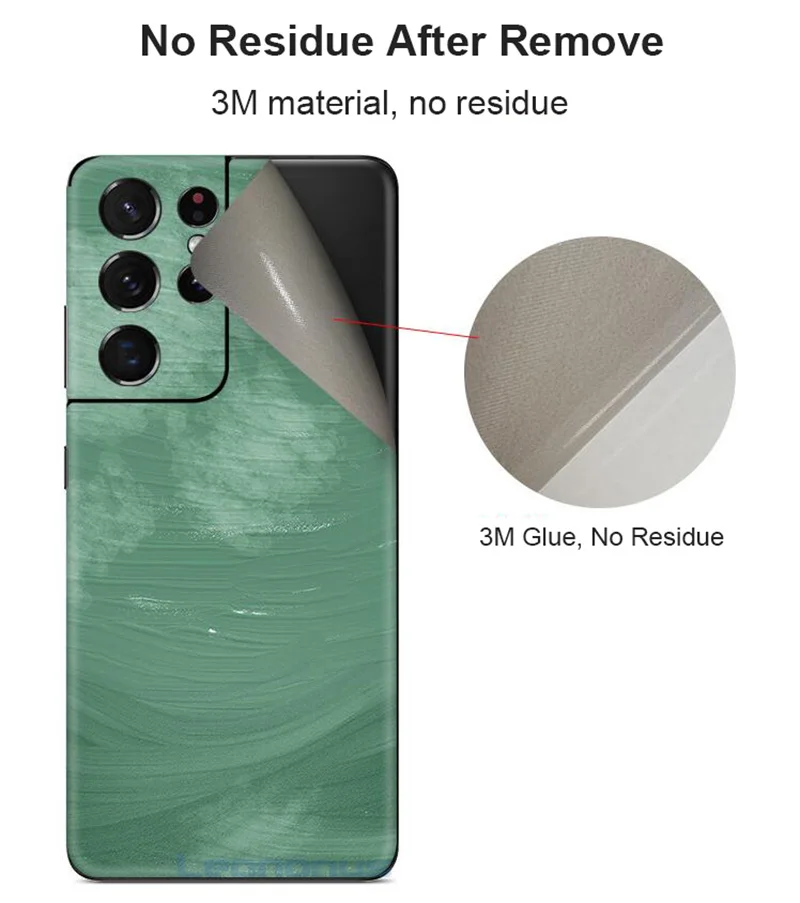 Пленка 3M для Samsung S21 Ultra Note 20 чехлы задней панели Мраморная наклейка Защитная