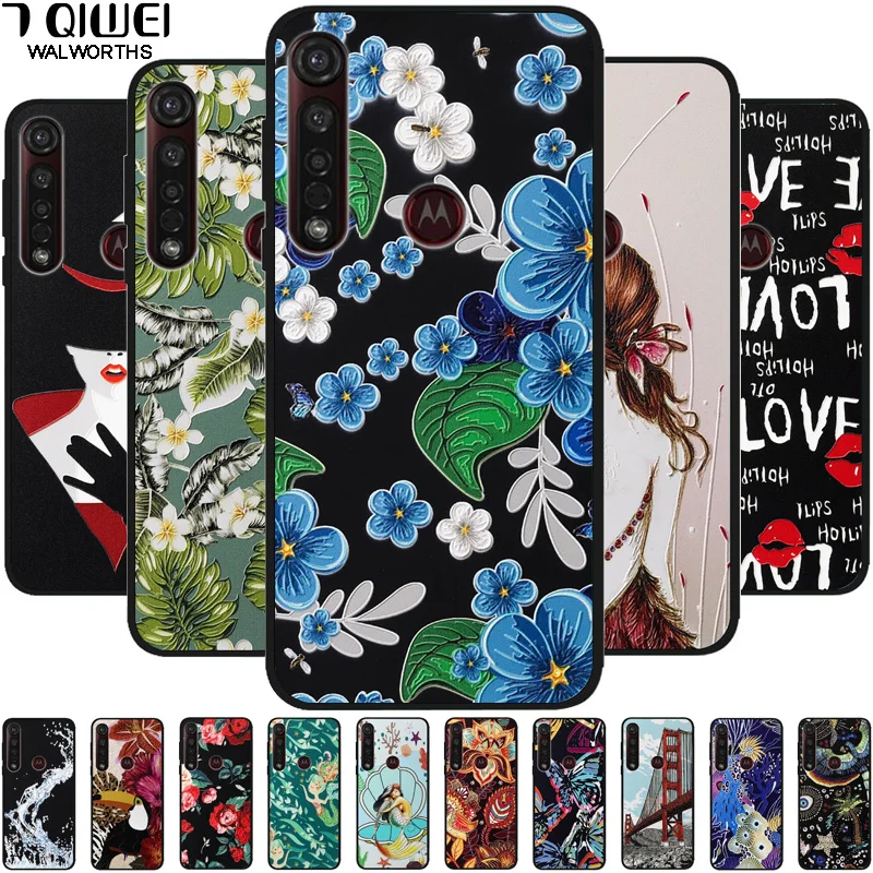 Для Moto One Macro Case 3D Cool Emboss силиконовый чехол для телефона Motorola G8 Power Lite Play Plus / G Stylus Soft