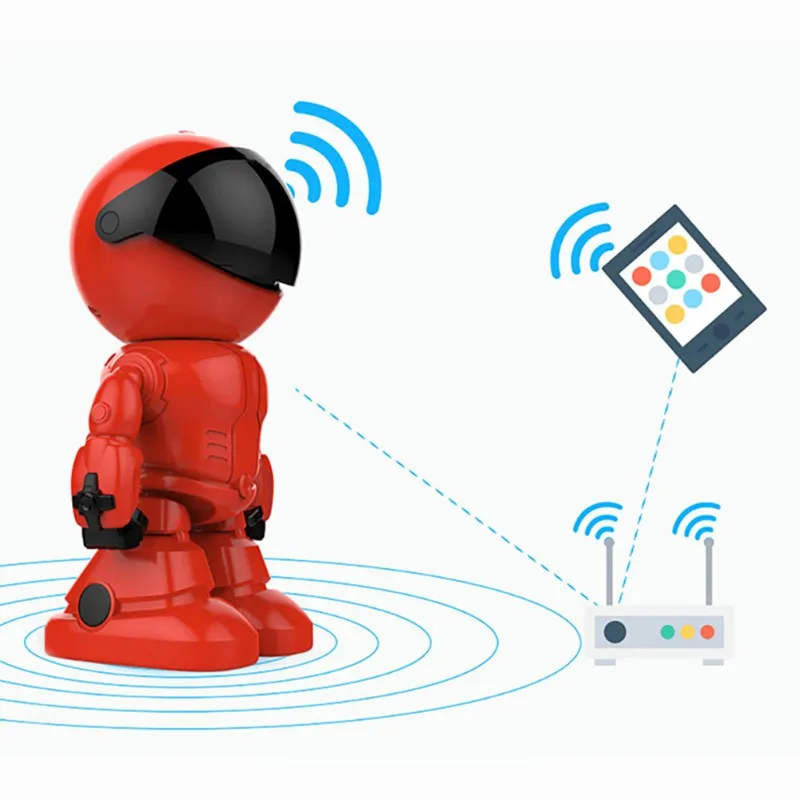 3.6mm 1080P Robot IP Security Camera 360 WiFi Wireless 2MP CCTV Camera Smart Home Video Surveillance P2P Hidden Baby Monitor 
3.6mm 1080P Robot IP Security Camera 360 WiFi Wireless 2MP CCTV Camera Smart Home Video Surveillance P2P Hidden Baby Monitor