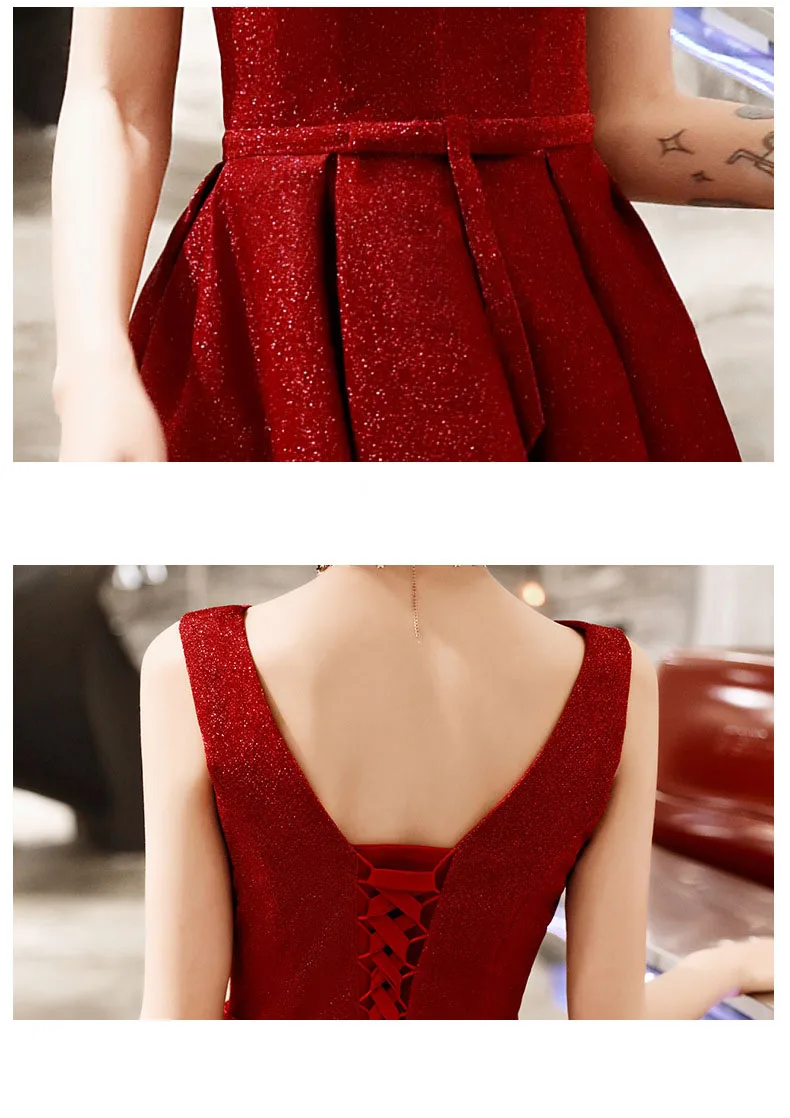 FOLOBE 2020 New A line Lace-up Back Burgundy Party Dress Women Shiny Summer Dinner Slim Dresses Vestidos
FOLOBE 2020 New A line Lace-up Back Burgundy Party Dress Women Shiny Summer Dinner Slim Dresses Vestidos