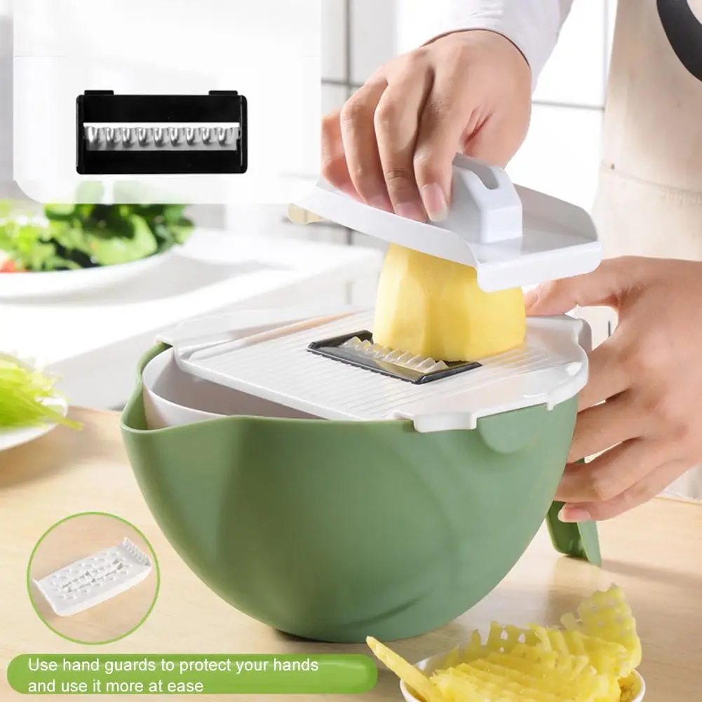 Кухонная многофункциональная роторная овощерезка для картофеля и моркови, слайсер, терка, кухонные аксессуары, корзина, слайсер для овощей
Кухонная многофункциональная роторная овощерезка для картофеля и моркови, слайсер, терка, кухонные аксессуары, корзина, слайсер для овощей