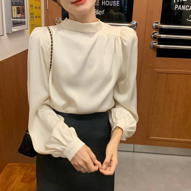 OL Elegant Loose Shirt Women Blouses 2022 New Double Wear Fashion Puff Sleeve Lace-up Collar Tops Bottoming Shirts
OL Elegant Loose Shirt Women Blouses 2022 New Double Wear Fashion Puff Sleeve Lace-up Collar Tops Bottoming Shirts