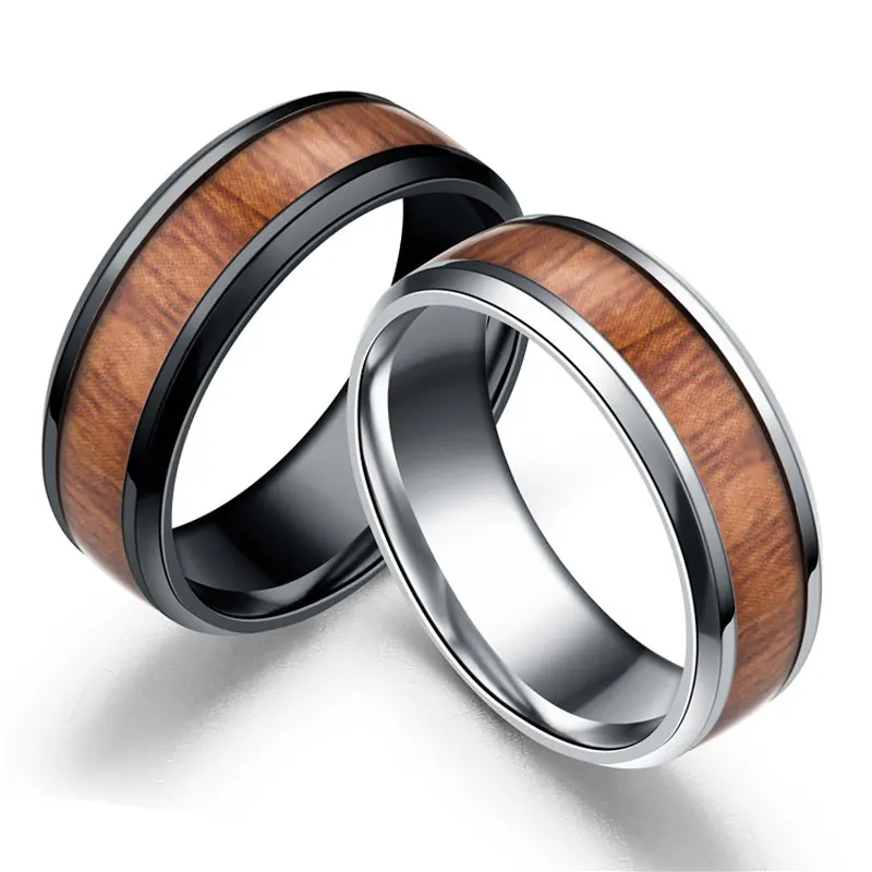 8MM Simple Stainless Steel Wooden Pattern Finger Band Rings Party Club Wear Birthday Day Jewelry For Men Women
8MM Simple Stainless Steel Wooden Pattern Finger Band Rings Party Club Wear Birthday Day Jewelry For Men Women
