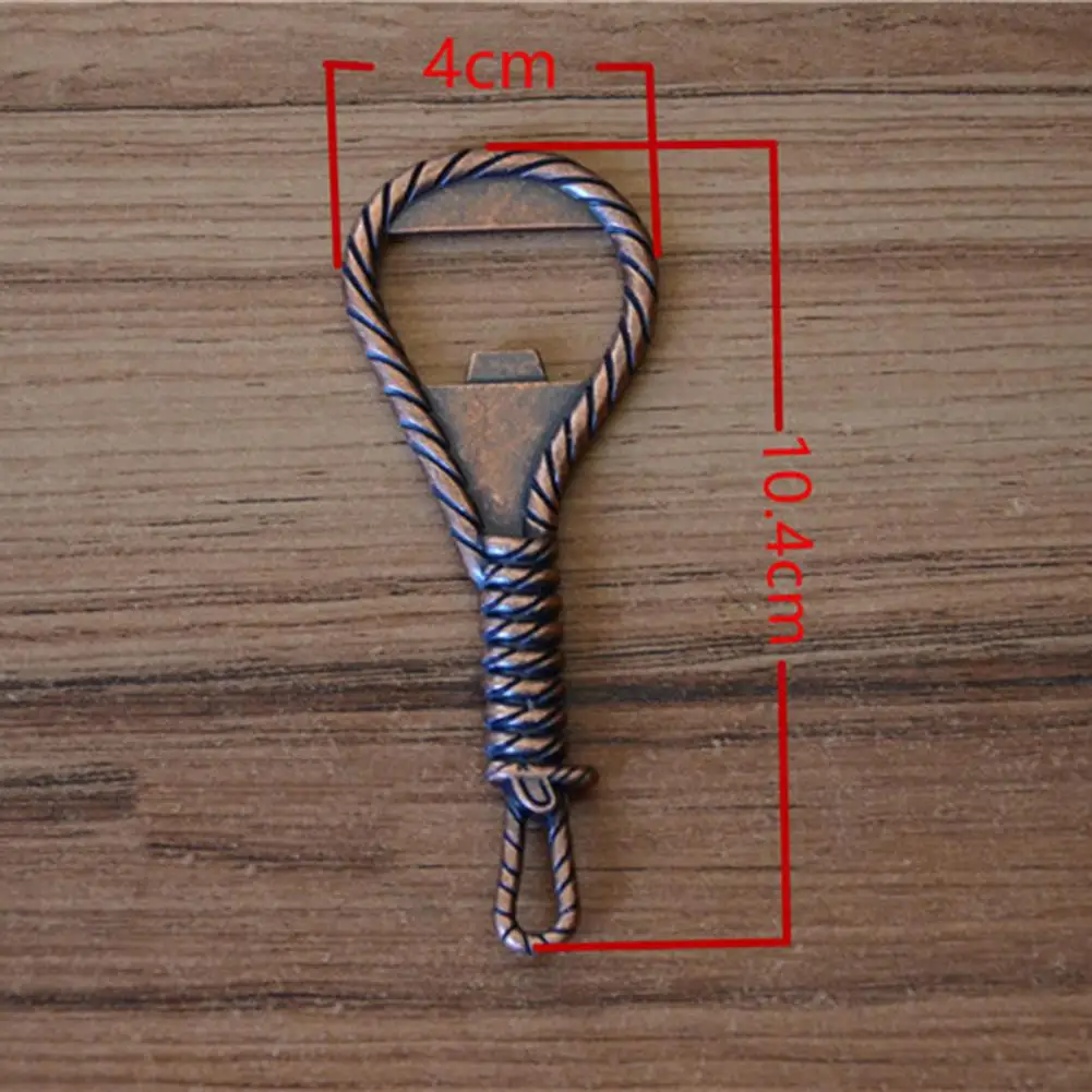 Zinc Alloy Rope Keychain Shaped Beer Bottle Opener Kitchen Bar Restaurant Tool
Zinc Alloy Rope Keychain Shaped Beer Bottle Opener Kitchen Bar Restaurant Tool