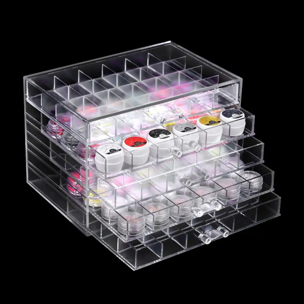 120 Grids Desktop Storage Box Excellent Acrylic Nail Polish Rack Nail Accessories Holder Applicable to Nail Jewelry Display
120 Grids Desktop Storage Box Excellent Acrylic Nail Polish Rack Nail Accessories Holder Applicable to Nail Jewelry Display