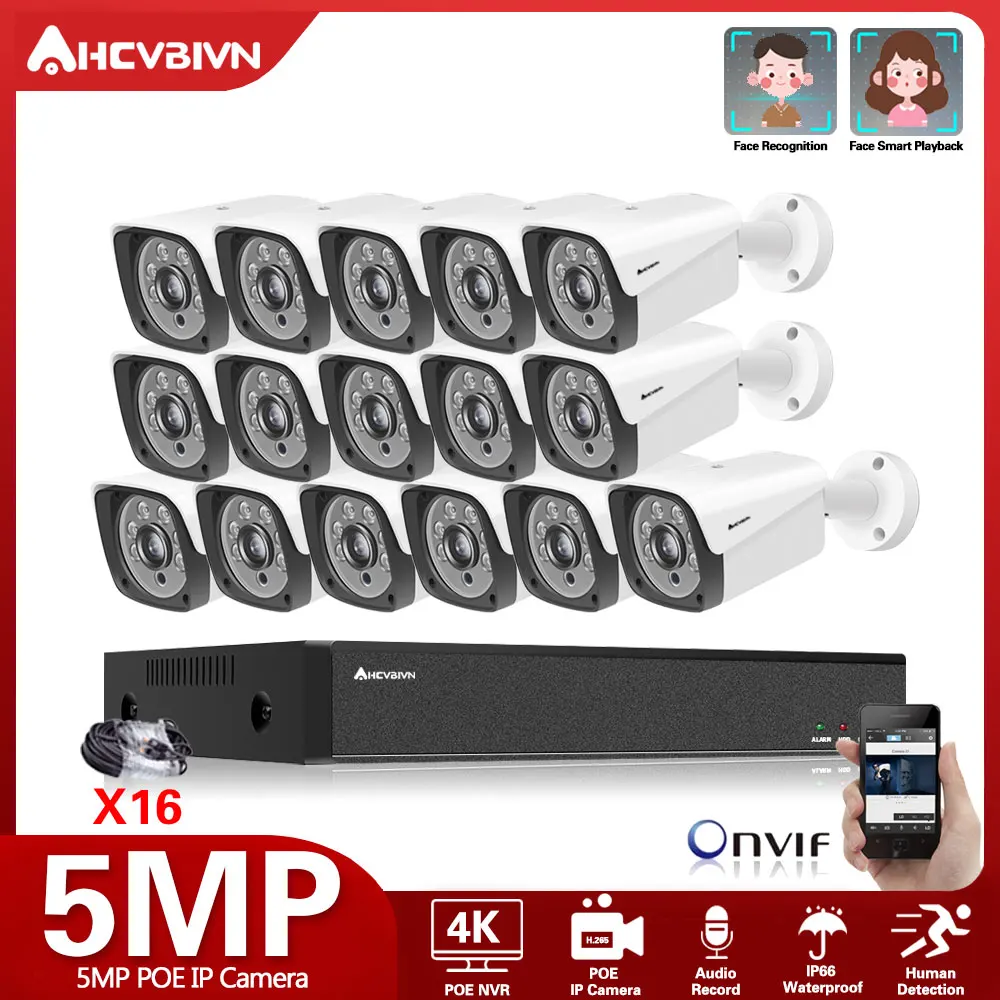 16CH 4K Ultra HD POE Network Video Security System 8MP H.265+ POE NVR With 5MP Audio IP Outdoor Waterproof Camera Security Kit
16CH 4K Ultra HD POE Network Video Security System 8MP H.265+ POE NVR With 5MP Audio IP Outdoor Waterproof Camera Security Kit