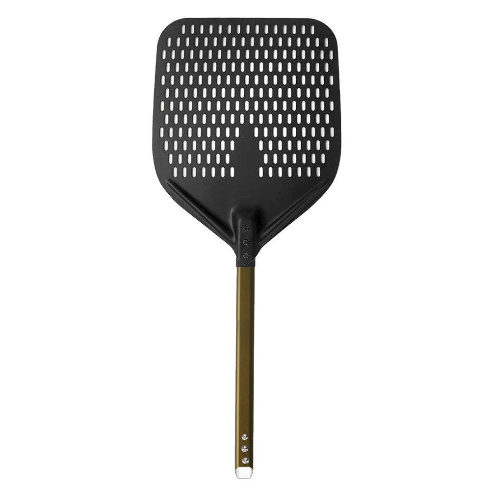 Gift Accessories Portable Pizza Shovel Aluminum Alloy Spatula Kitchen Baking Long Handle Outdoor Non Stick Perforated Easy Clean
Gift Accessories Portable Pizza Shovel Aluminum Alloy Spatula Kitchen Baking Long Handle Outdoor Non Stick Perforated Easy Clean