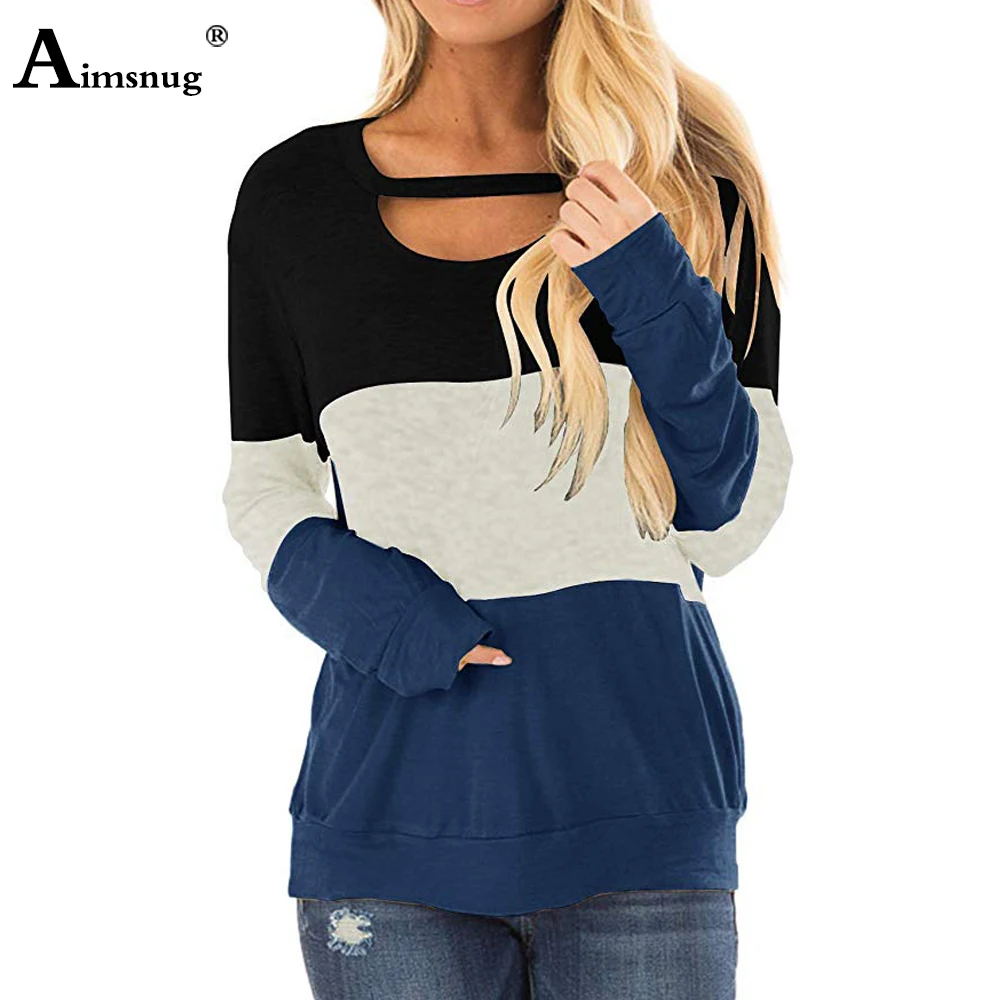2020 Women Autumn Patchwork Color England Style Tops Long Sleeve T-Shirt Ladies Plus size 2xl Casual Loose Tee Shirt Femme
2020 Women Autumn Patchwork Color England Style Tops Long Sleeve T-Shirt Ladies Plus size 2xl Casual Loose Tee Shirt Femme