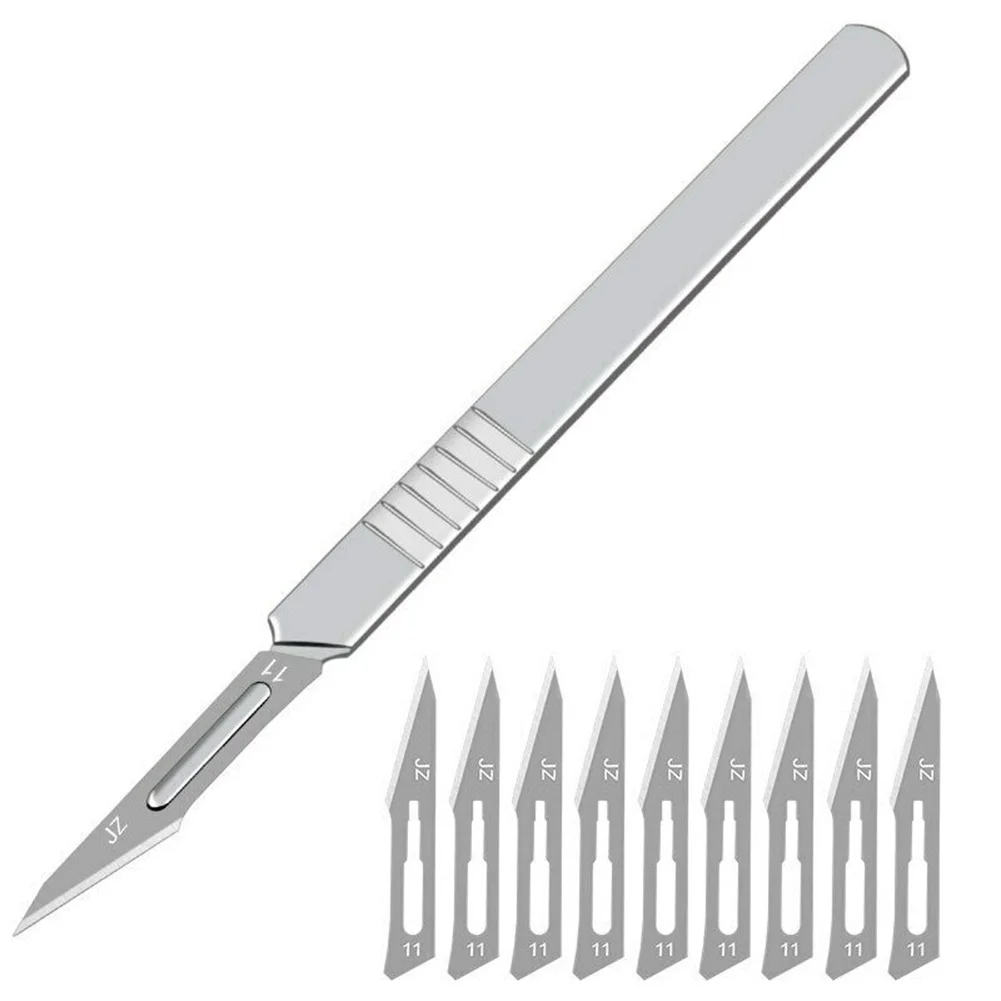 11pcs Carbon Steel Utility Blade Metal Scalpel Blade DIY Cutting Hand Tools Engraving Craft Knives PCB DIY Repair Hand Tools
11pcs Carbon Steel Utility Blade Metal Scalpel Blade DIY Cutting Hand Tools Engraving Craft Knives PCB DIY Repair Hand Tools