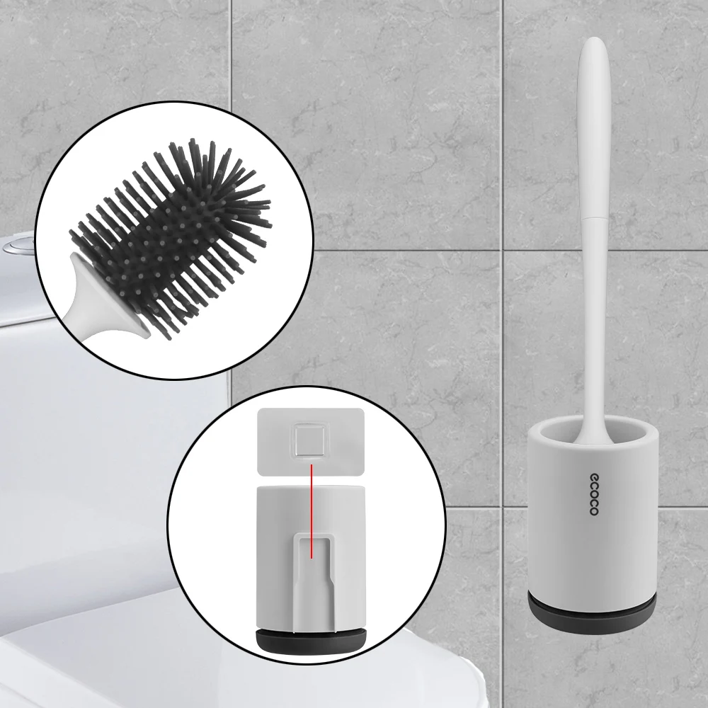 TPR Silicone Bathroom Cleaning Set Toilet Bowl Brush with Holder Handle Floor Standing Toilet Accessories Wall Mounted
TPR Silicone Bathroom Cleaning Set Toilet Bowl Brush with Holder Handle Floor Standing Toilet Accessories Wall Mounted