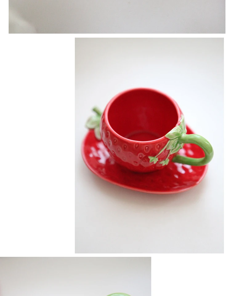 New Year Strawberry Color Strawberry Tea Cup Creative Pink Cold Coffe Mug Ceramic Cup Coffee Shake Vasos De Vidrio Cup Set
New Year Strawberry Color Strawberry Tea Cup Creative Pink Cold Coffe Mug Ceramic Cup Coffee Shake Vasos De Vidrio Cup Set