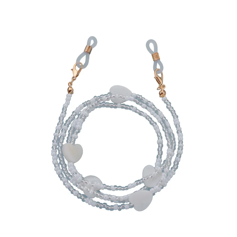 Heart Rice Beads Eye Glasses Sunglasses Spectacles Eyewear Chain Holder Cord Lanyard Necklace Glasses Chain Neck Strap Rope 2021 
Heart Rice Beads Eye Glasses Sunglasses Spectacles Eyewear Chain Holder Cord Lanyard Necklace Glasses Chain Neck Strap Rope 2021