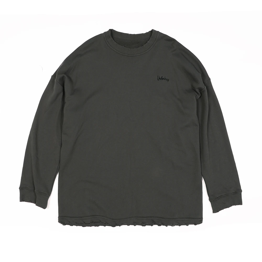 Oversized Pullovers Sweatshirt High Street Distressed Ripped Sweatshirt Solid Color Long Sleeve Pullover Hoodie Urban-clothing
Oversized Pullovers Sweatshirt High Street Distressed Ripped Sweatshirt Solid Color Long Sleeve Pullover Hoodie Urban-clothing