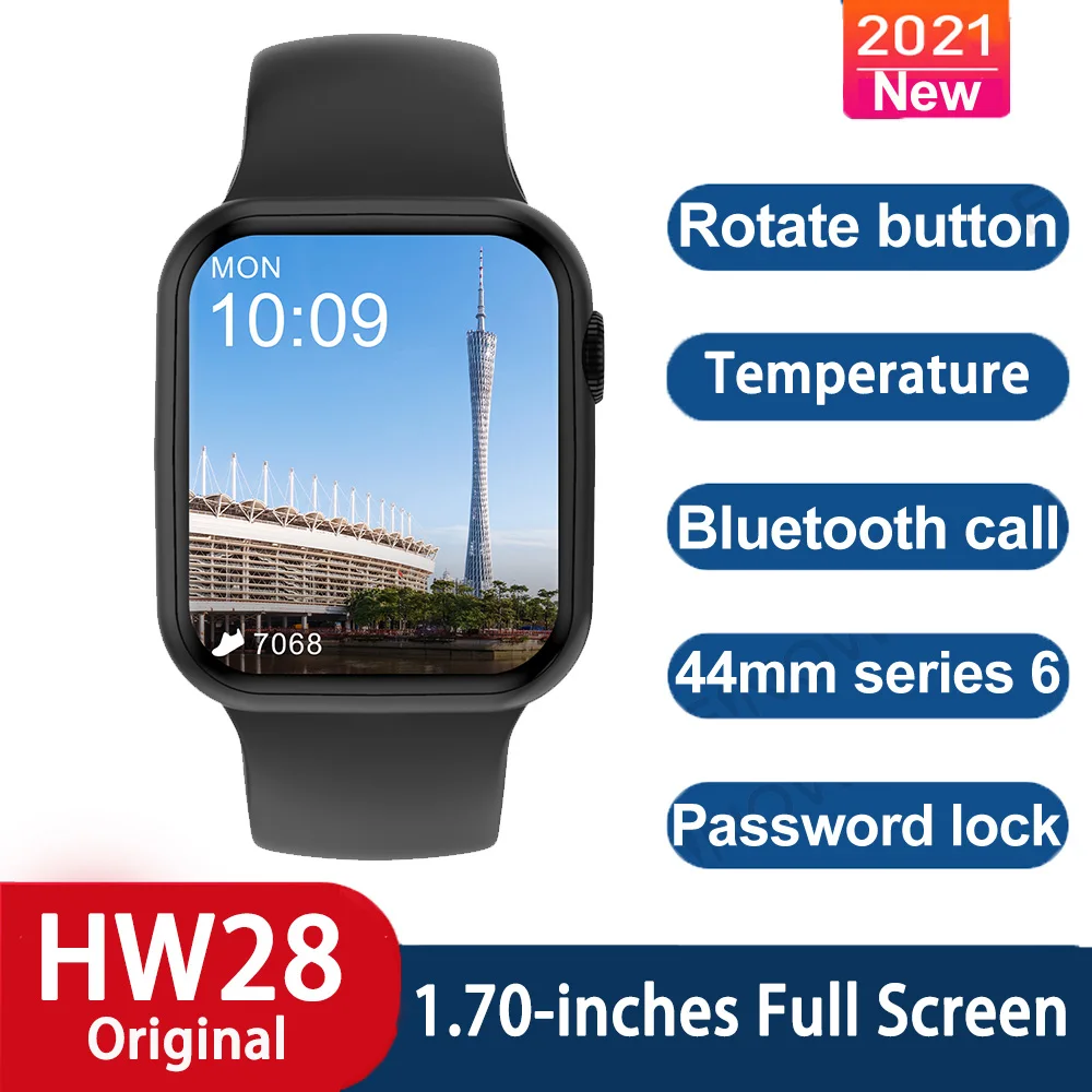 2021 HW28 Smart Watch Sport Smartwatch Men Women Body Temperature Heart Rate Monitor Watches Bluetooth Call For IOS Android
2021 HW28 Smart Watch Sport Smartwatch Men Women Body Temperature Heart Rate Monitor Watches Bluetooth Call For IOS Android