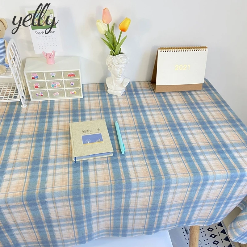 Nordic Ins Rectangular Table Cloth Soft Desk Mat Dust-proof Plaid Tablecloth Dining Table Cloth Furniture Protector Picnic Mats 
Nordic Ins Rectangular Table Cloth Soft Desk Mat Dust-proof Plaid Tablecloth Dining Table Cloth Furniture Protector Picnic Mats