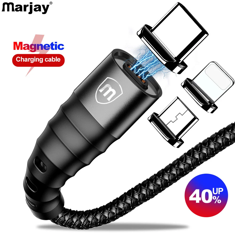 Marjay Magnetic Cable Micro USB Type C Fast Charging Phone Microusb Type-C Magnet Charger USB C For iphone huawei xiaomi Cable
Marjay Magnetic Cable Micro USB Type C Fast Charging Phone Microusb Type-C Magnet Charger USB C For iphone huawei xiaomi Cable