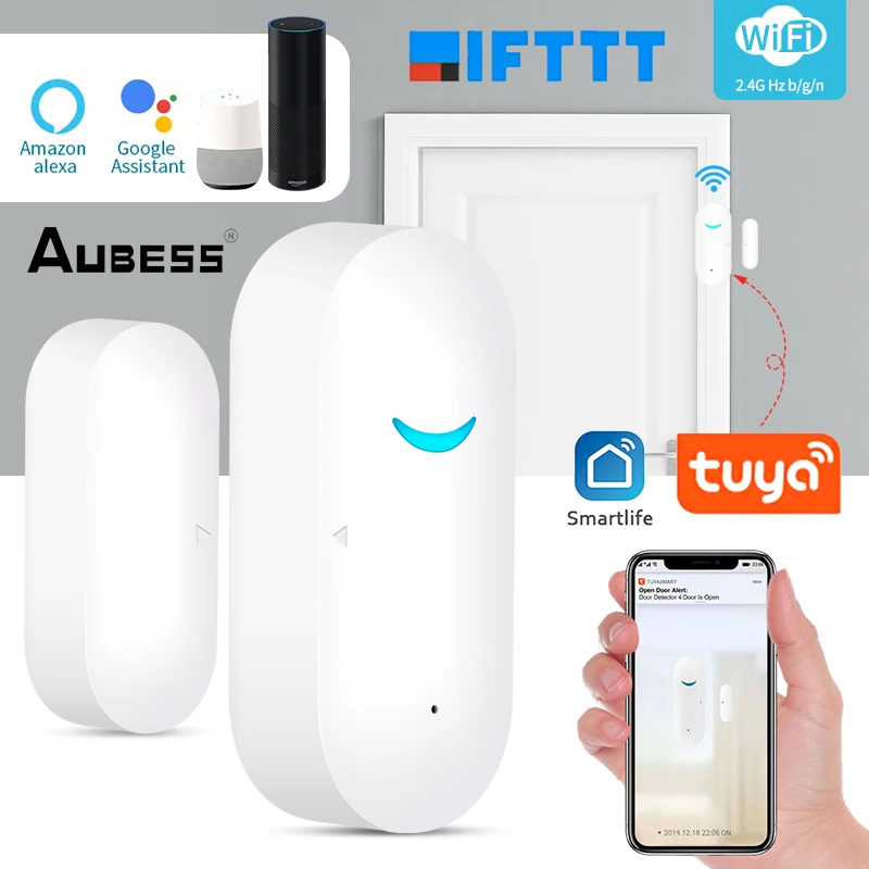 Смарт-Датчик доступа Aubess Tuya, Wi-Fi датчик открытия/закрытия дверей, совместим с приложением Alexa Google Home SmartLife
Смарт-Датчик доступа Aubess Tuya, Wi-Fi датчик открытия/закрытия дверей, совместим с приложением Alexa Google Home SmartLife