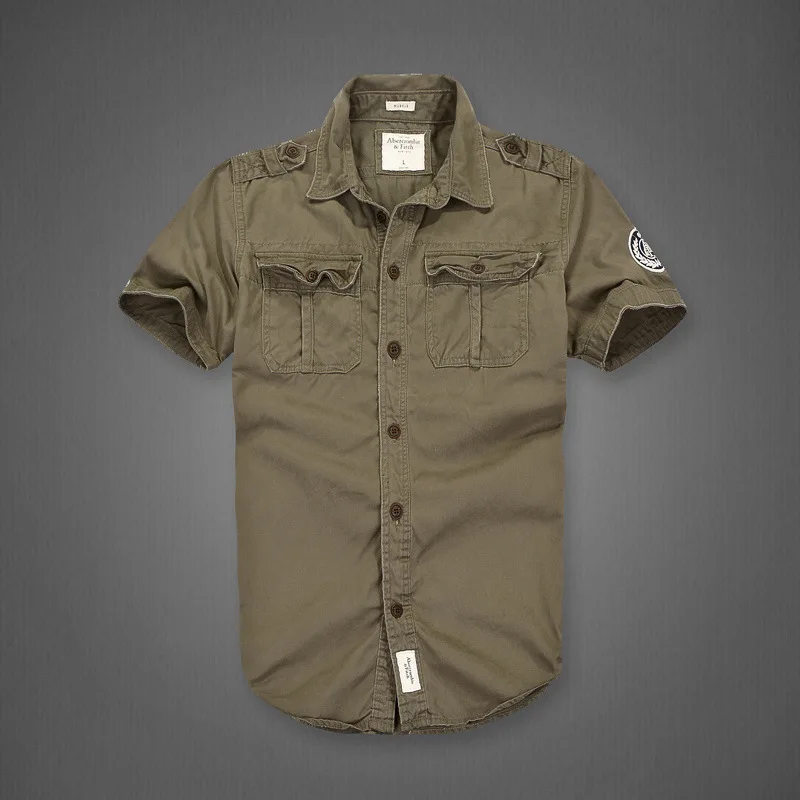 Men Clothing Military Camouflage Casual Shirt Short-Sleeved Cotton Lapel Cargo Uniform Plus Size Loose Pockets Safari Army Tops
Men Clothing Military Camouflage Casual Shirt Short-Sleeved Cotton Lapel Cargo Uniform Plus Size Loose Pockets Safari Army Tops
