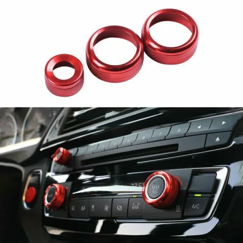 3X Car Console Volume Switch Ring For BMW 3 4 Series GT 2013-2019 Red Aluminum Alloy Interior Accessories
3X Car Console Volume Switch Ring For BMW 3 4 Series GT 2013-2019 Red Aluminum Alloy Interior Accessories
