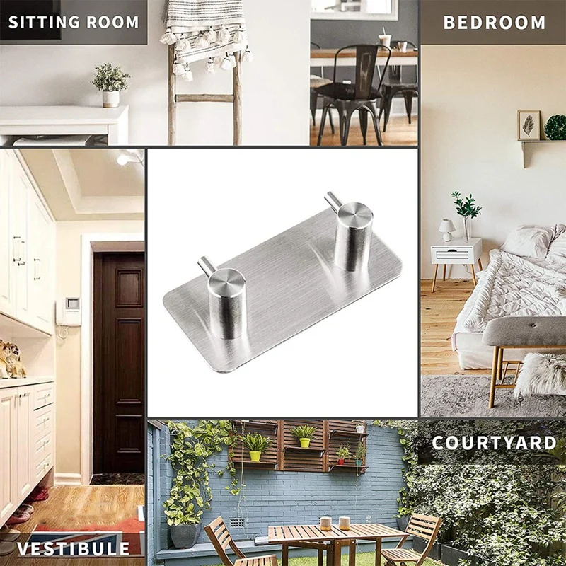 Bathroom Hooks Stainless Steel Towel Hooks Water and Rust Proof Wall Hooks Door Hooks for Bathroom, Kitchen, Closets
Bathroom Hooks Stainless Steel Towel Hooks Water and Rust Proof Wall Hooks Door Hooks for Bathroom, Kitchen, Closets