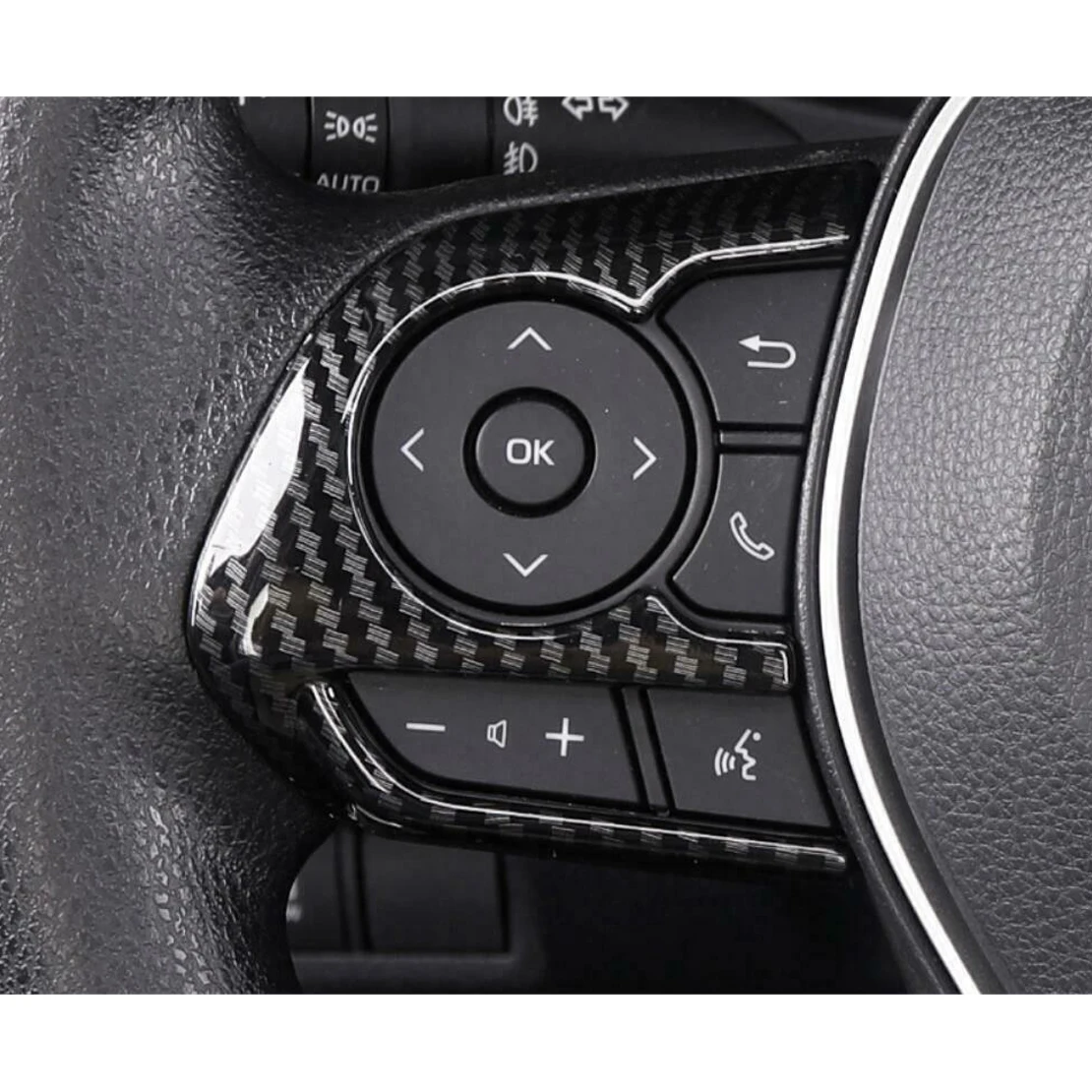 3pcs Carbon Fiber Style Car Interior Steering Wheel Button Cover Trim Fit For Toyota Corolla 2019 2020 Decoration
3pcs Carbon Fiber Style Car Interior Steering Wheel Button Cover Trim Fit For Toyota Corolla 2019 2020 Decoration
