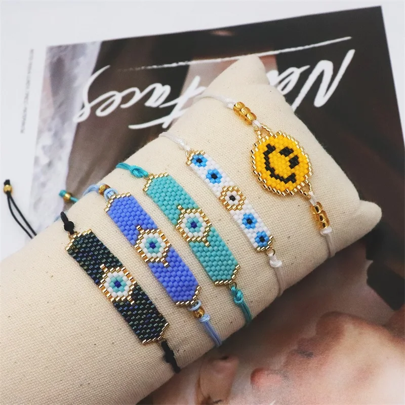 ZHONGVI Evil Eye Bracelet Jewelry for Women Miyuki Bead Handmade Bracelets Ins Hot Sale Fashion Crystal Tassel Pulsera Wholesale
ZHONGVI Evil Eye Bracelet Jewelry for Women Miyuki Bead Handmade Bracelets Ins Hot Sale Fashion Crystal Tassel Pulsera Wholesale