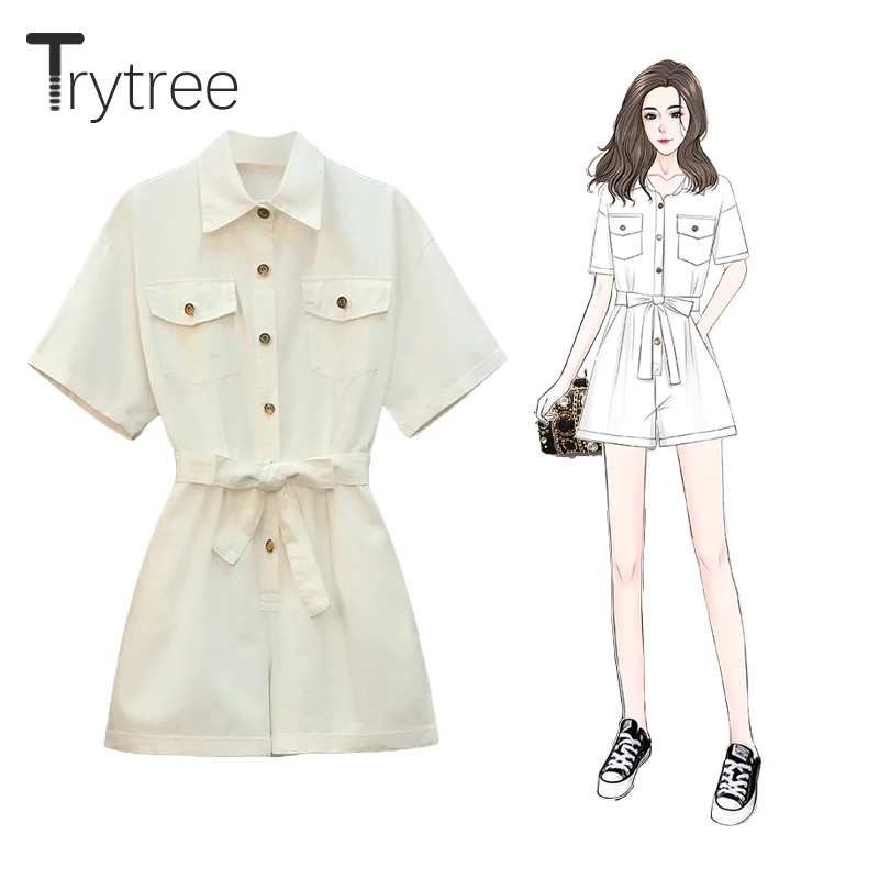 Летний женский комбинезон Trytree, однотонные шорты с широкими штанинами и карманами, Повседневная Свободная модная уличная одежда с поясом, о...
Летний женский комбинезон Trytree, однотонные шорты с широкими штанинами и карманами, Повседневная Свободная модная уличная одежда с поясом, о...