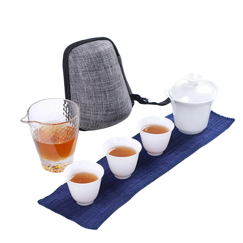 White ceramic teapot gaiwan porcelain tea sets 3 cups a tea sets teacups a portable travel tea set drinkware Free shipping B34
White ceramic teapot gaiwan porcelain tea sets 3 cups a tea sets teacups a portable travel tea set drinkware Free shipping B34
