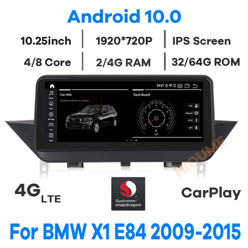 10.25" Qualcomm CPU Android 10 Car Multimedia Player GPS Navigation for BMW X1 E84 2009-2015 Radio Stereo Head Unit WiFi 4G LTE
10.25" Qualcomm CPU Android 10 Car Multimedia Player GPS Navigation for BMW X1 E84 2009-2015 Radio Stereo Head Unit WiFi 4G LTE