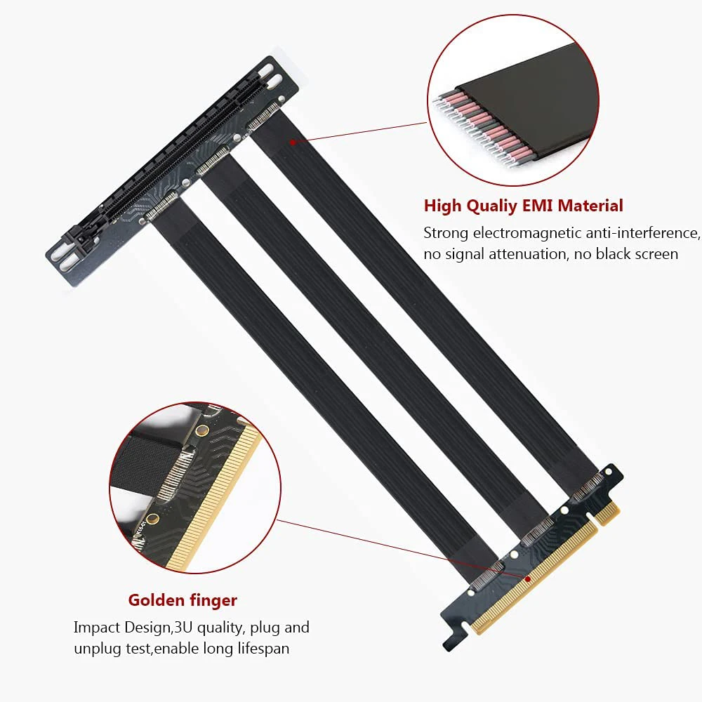 PCI Express Райзер-карта PCI-E 4,0x16 Райзер-карта расширения ленточный гибкий Удлинительный кабель для компьютерных графических карт
PCI Express Райзер-карта PCI-E 4,0x16 Райзер-карта расширения ленточный гибкий Удлинительный кабель для компьютерных графических карт