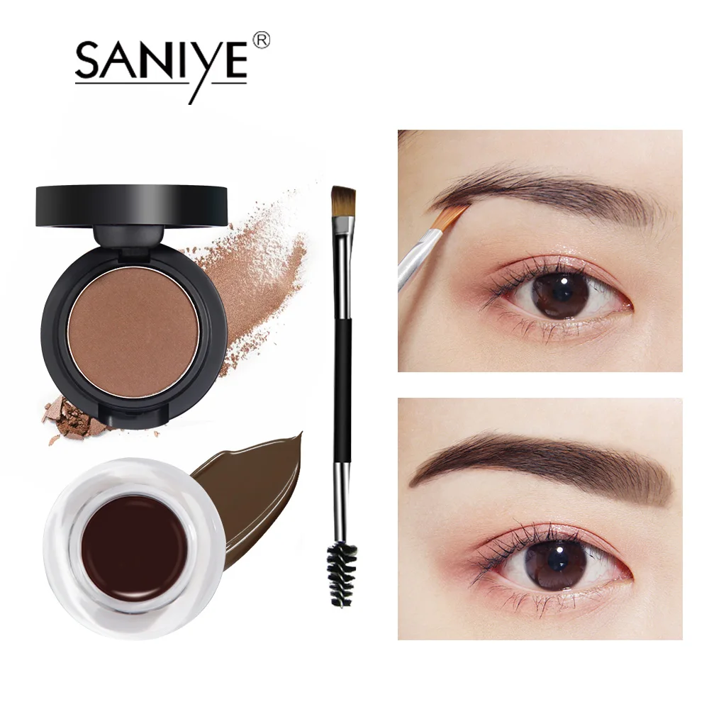 SANIYE 3 In 1Eyebrow Cream & Eyebrow powder & Brush Waterproof Eyebrow Gel Professional Long Lasting No Fading Makeup Tools
SANIYE 3 In 1Eyebrow Cream & Eyebrow powder & Brush Waterproof Eyebrow Gel Professional Long Lasting No Fading Makeup Tools