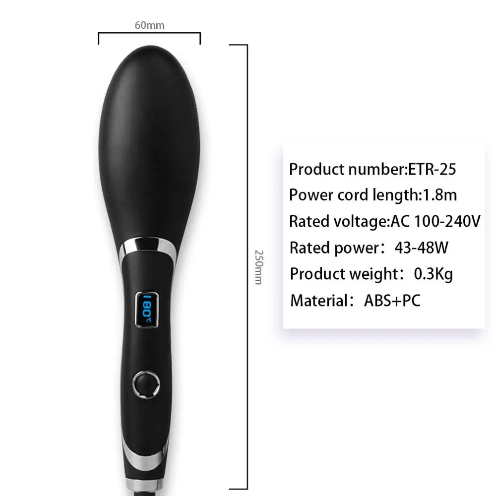 Hair Brush Fast Hair Straightener Comb Hair Electric Brush Comb Irons Auto Straight Hair Comb
Hair Brush Fast Hair Straightener Comb Hair Electric Brush Comb Irons Auto Straight Hair Comb
