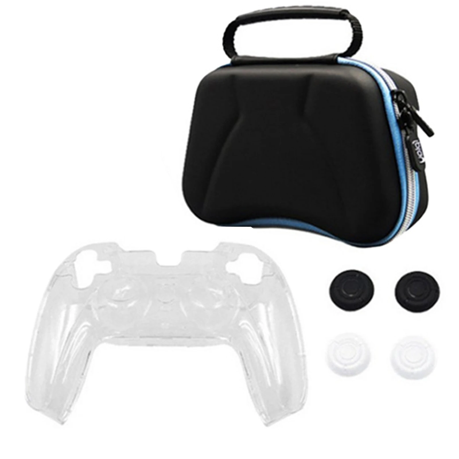 6-in-1 Game Controller Protective Case Set EVA Storage Bag + Protective Case + Rocker Caps Fit for PS5 Controller6-in-1
6-in-1 Game Controller Protective Case Set EVA Storage Bag + Protective Case + Rocker Caps Fit for PS5 Controller6-in-1