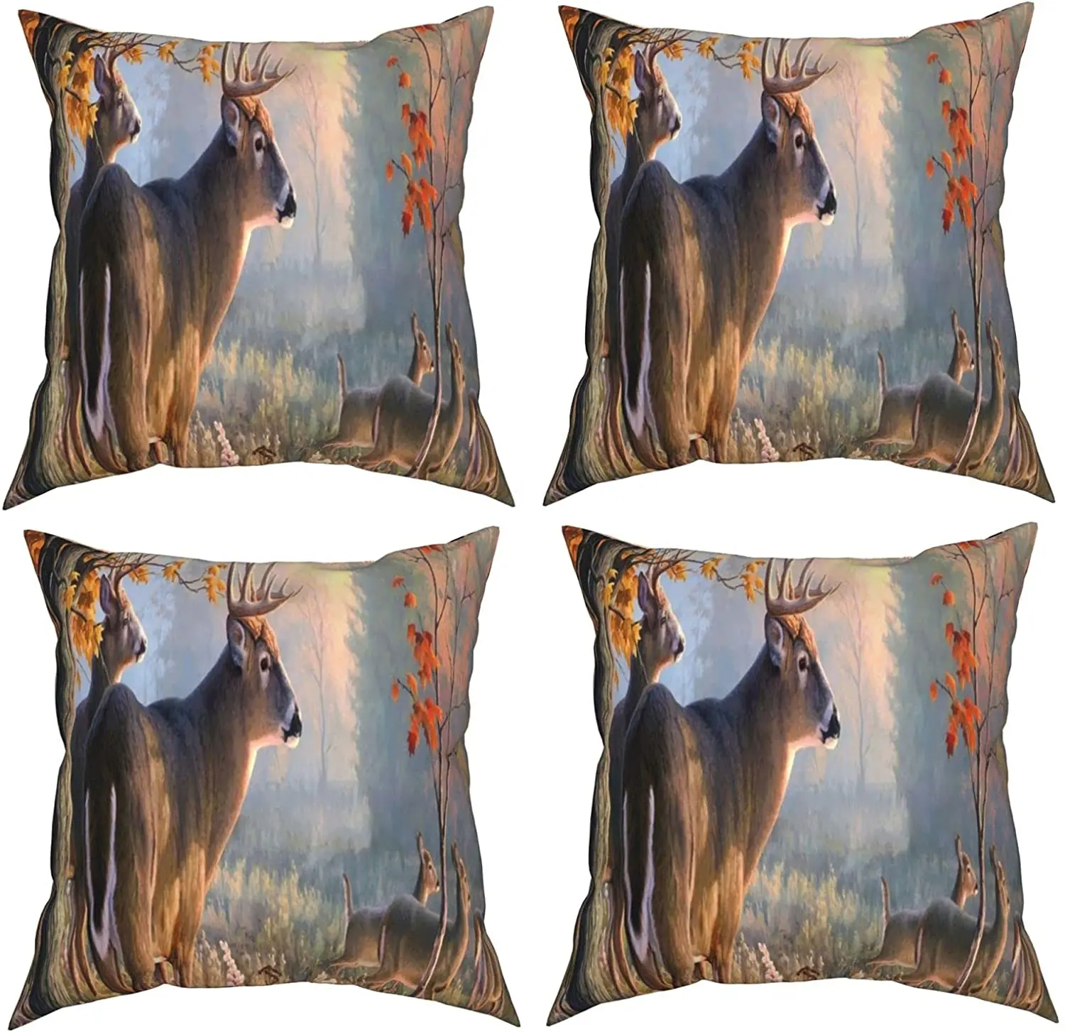 Autumn Forest Animal Deer Decoration Square Pillowcase 12X12 Inch Sofa Living Room 4 Four Season Pillowcases
Autumn Forest Animal Deer Decoration Square Pillowcase 12X12 Inch Sofa Living Room 4 Four Season Pillowcases