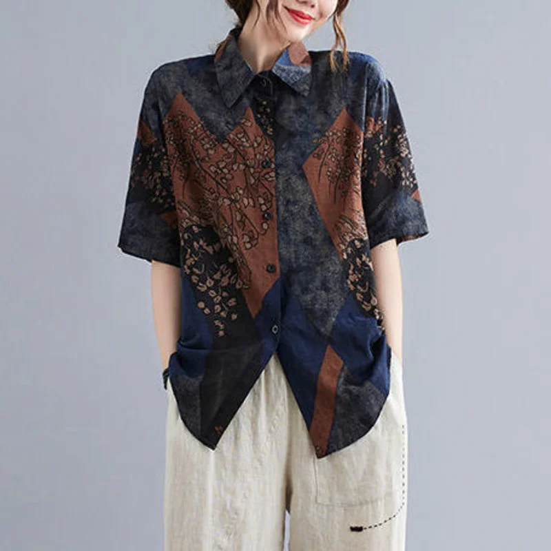 2021 Summer New Women's Casual Blouse Loose Printed Retro Oversized Harajuku Long Sleeve Shirt Korean Button Up Feminina Tops
2021 Summer New Women's Casual Blouse Loose Printed Retro Oversized Harajuku Long Sleeve Shirt Korean Button Up Feminina Tops