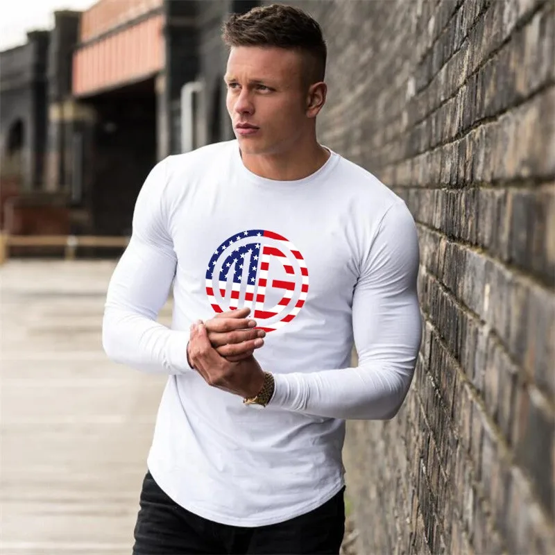 Gyms Fashion Brand O-Neck Slim Fit Tshirt Casual Sleeve Fitness Solid Workout Tee Top Men Breathable Sports Long Sleeve T-shirt
Gyms Fashion Brand O-Neck Slim Fit Tshirt Casual Sleeve Fitness Solid Workout Tee Top Men Breathable Sports Long Sleeve T-shirt