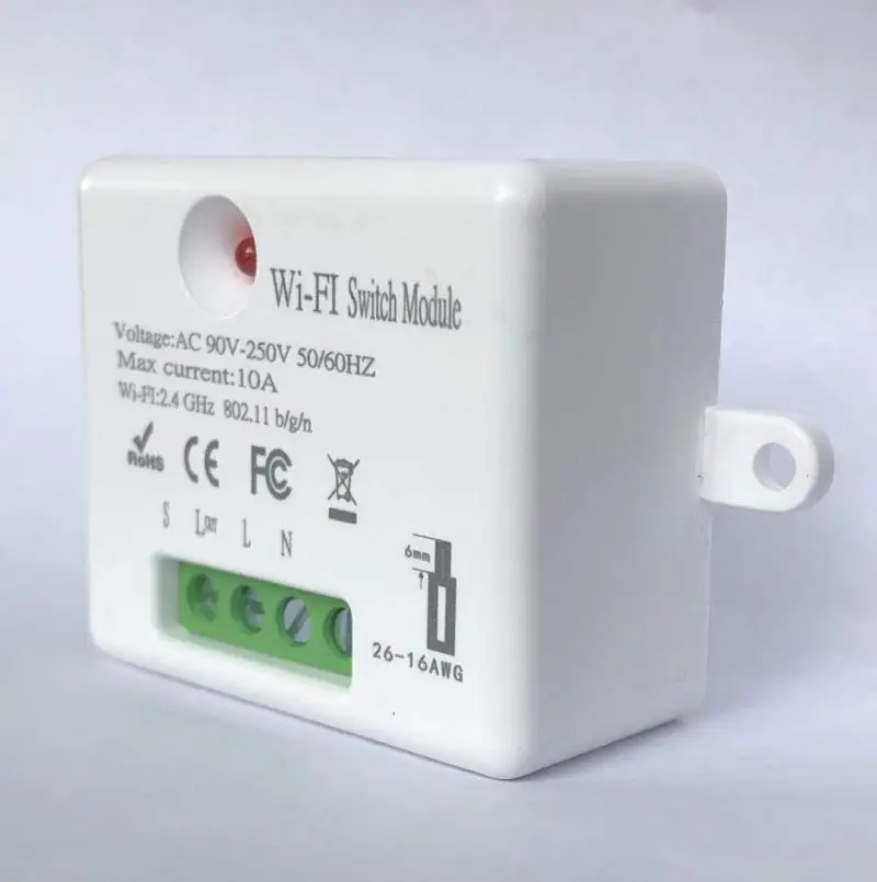 intelligent Mini Tuya WiFi Switch 10A 90-250VSmart Home Smart Life APP Remote Control Module Compatible With Google Home
intelligent Mini Tuya WiFi Switch 10A 90-250VSmart Home Smart Life APP Remote Control Module Compatible With Google Home