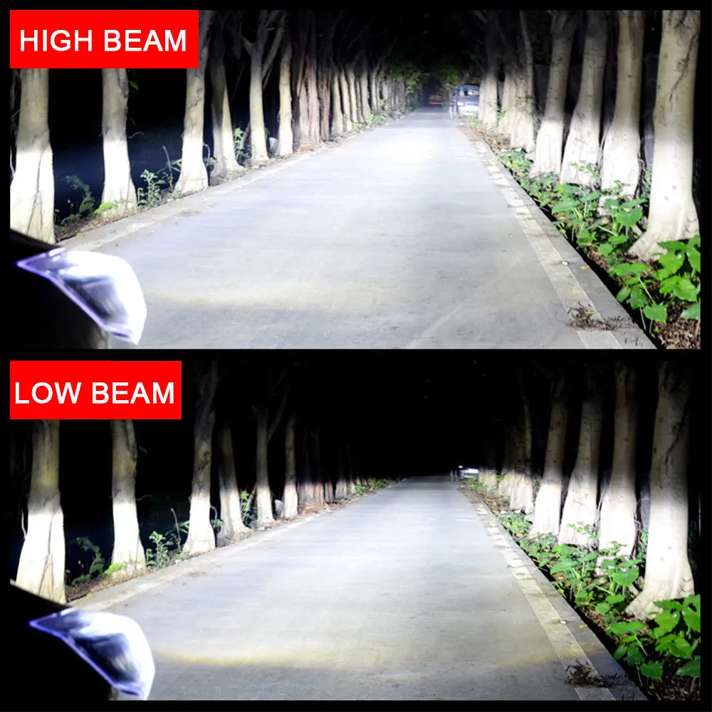 2Pcs Super Bright ISincer Led Car Headlight H7 H8 H9 H11 9005 HB3 9006 HB4 6000K Led Mini Headlamp H7 Bulbs Car Light Bulbs Kits
