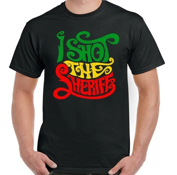 Bob Marley T-Shirt, Mens I Shot The Sheriff Reggae Music And the Wailers JamaicaMen Or Women
Bob Marley T-Shirt, Mens I Shot The Sheriff Reggae Music And the Wailers JamaicaMen Or Women