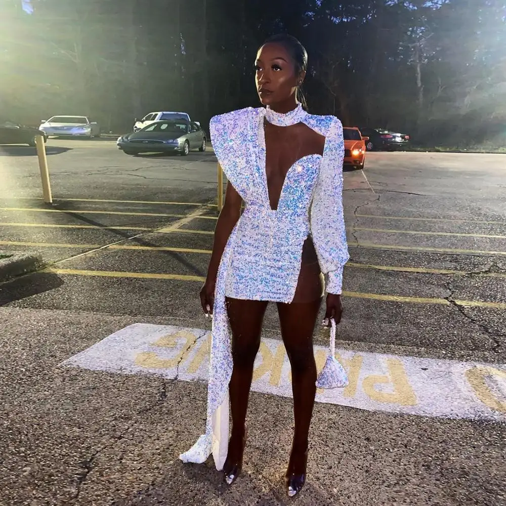 ropa de mujer Sparkling Party Dresses Overlay Custom Short Prom Gowns One Shoulder Sequins Sexy Special Occasion Wear
ropa de mujer Sparkling Party Dresses Overlay Custom Short Prom Gowns One Shoulder Sequins Sexy Special Occasion Wear