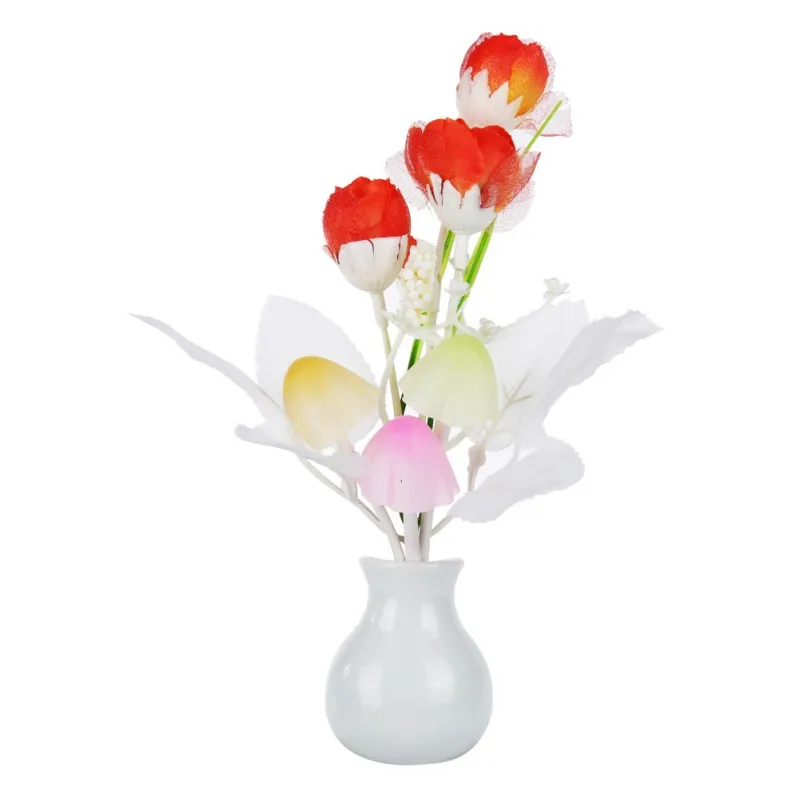 Sensor LED Night Light Novelty Silicone Flower RomanticTulip Line Bed Lamp Home Decor 220V
Sensor LED Night Light Novelty Silicone Flower RomanticTulip Line Bed Lamp Home Decor 220V