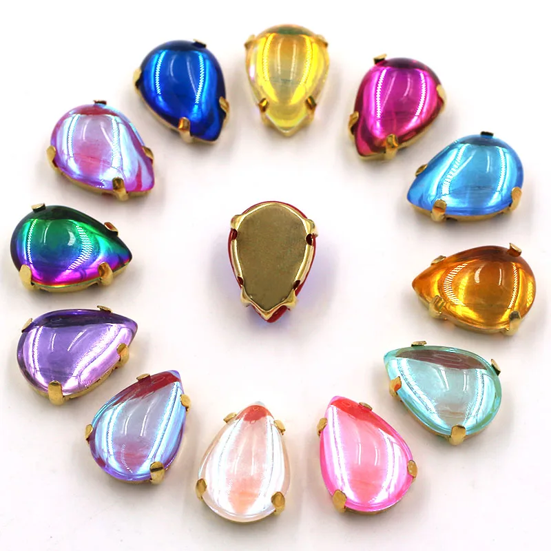HFOUR New Arrival Teardrop Shape Glass Crystal Rhinestones Gold Claw Setting Sew On Patches/Applique For Clothing/Dress
HFOUR New Arrival Teardrop Shape Glass Crystal Rhinestones Gold Claw Setting Sew On Patches/Applique For Clothing/Dress