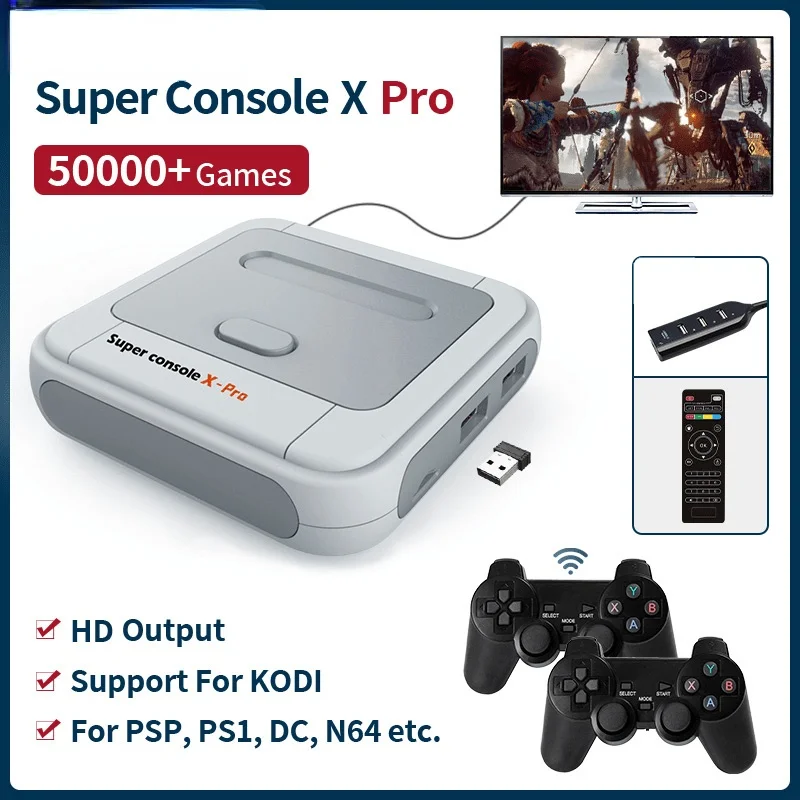 Супер консоль x pro s905x hd wifi мини-видеоплеер от телевизора для psp/ps1/n64/dc embedded 50000 + оригинальные игры
Супер консоль x pro s905x hd wifi мини-видеоплеер от телевизора для psp/ps1/n64/dc embedded 50000 + оригинальные игры