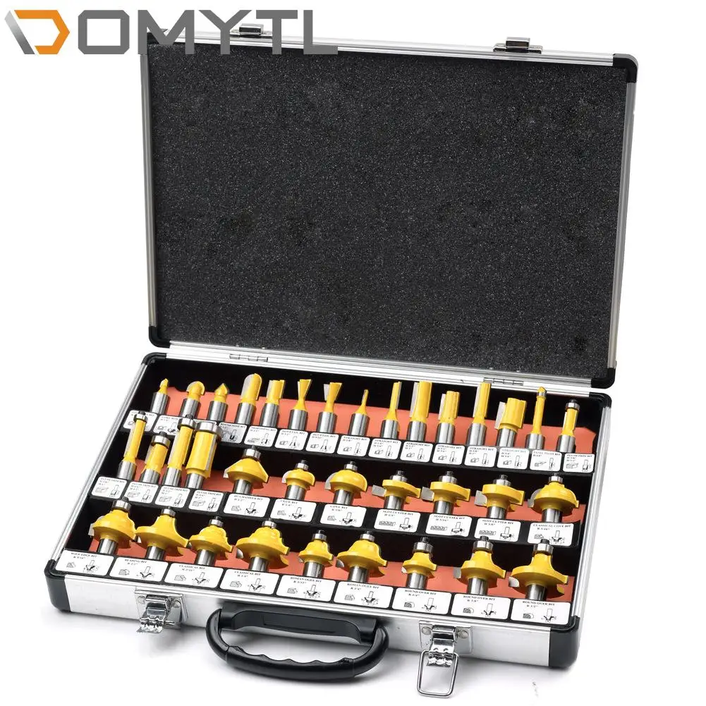 35Pcs Woodworking Milling Cutter Set Trimming Machine Woodworking Milling Cutter Cutter Head Set 1/4 Handle 1/2 Handle Tool
35Pcs Woodworking Milling Cutter Set Trimming Machine Woodworking Milling Cutter Cutter Head Set 1/4 Handle 1/2 Handle Tool
