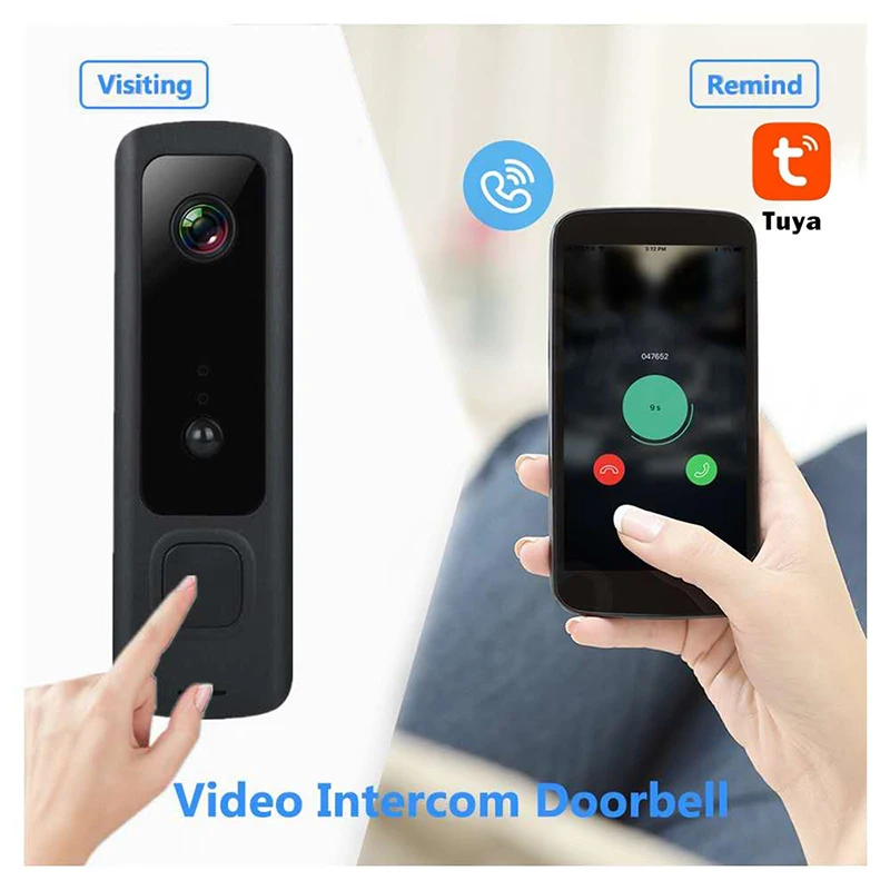 Smart Tuya Video Doorbell 720P HD WIFI Wireless Home Camera Video Intercom Night Vision Mini Door Bell PIR Motion Two Way Audio
Smart Tuya Video Doorbell 720P HD WIFI Wireless Home Camera Video Intercom Night Vision Mini Door Bell PIR Motion Two Way Audio